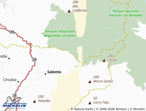 Carte MICHELIN El Roble - ViaMichelin