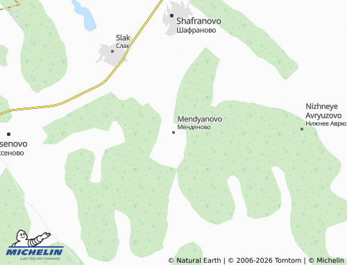 MICHELIN-Landkarte Mendyanovo - ViaMichelin