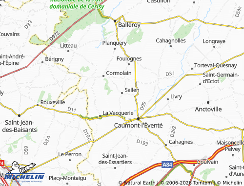 MICHELIN Sallen map - ViaMichelin