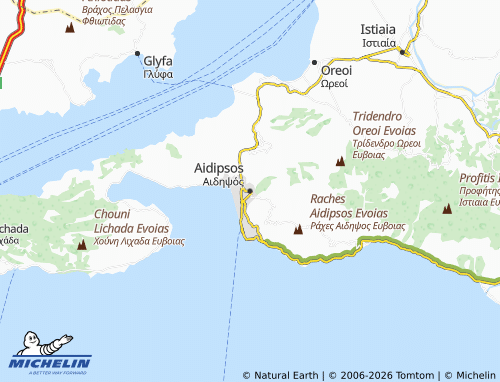 MICHELIN Aidipsos map - ViaMichelin