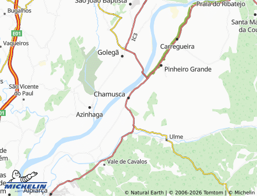 MICHELIN Chamusca map - ViaMichelin