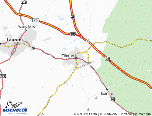 Carte MICHELIN Clinton - ViaMichelin