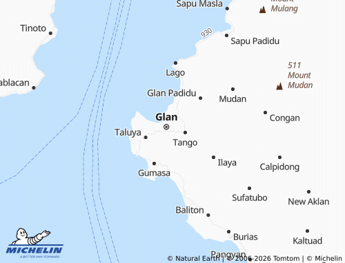 MICHELIN Calabanit map - ViaMichelin
