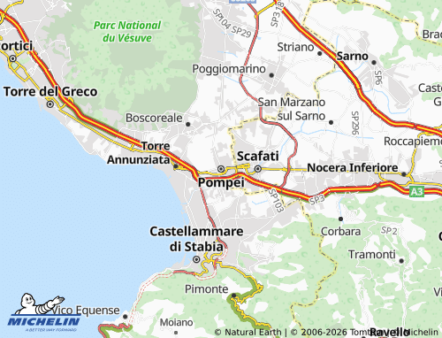 MICHELIN-Landkarte Pompei - ViaMichelin