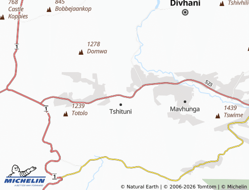 Mappa MICHELIN Hill Side - ViaMichelin