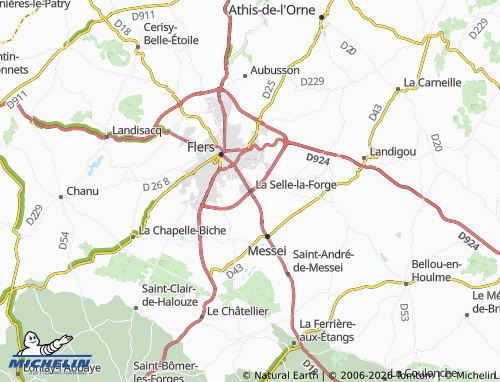 MICHELIN La Selle-la-Forge map - ViaMichelin