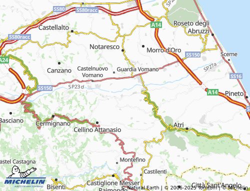 MICHELIN Stampalone map - ViaMichelin
