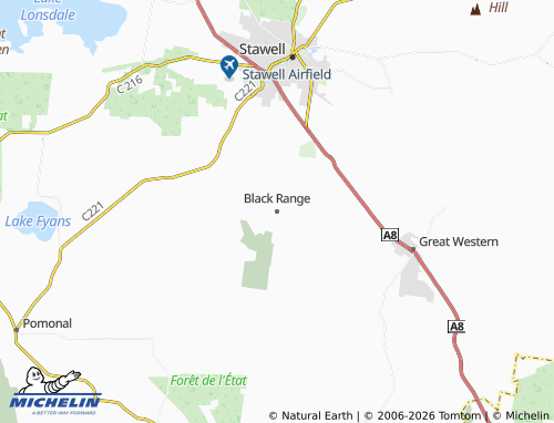 MICHELIN Black Range map - ViaMichelin