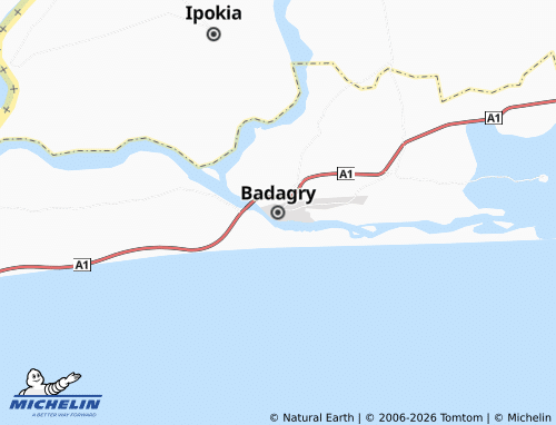 MICHELIN-Landkarte Badagry - ViaMichelin