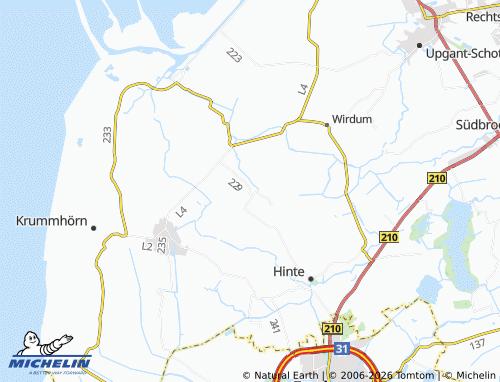MICHELIN Uttum map - ViaMichelin