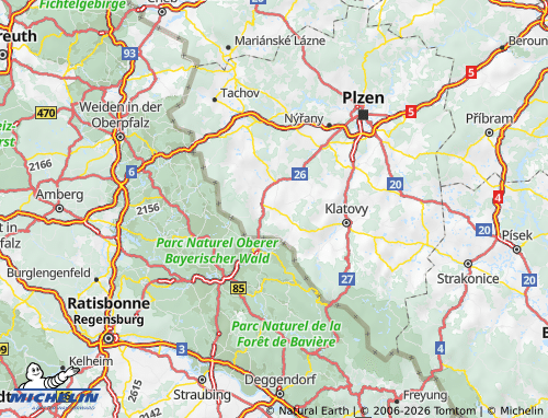 Mappa MICHELIN Domažlice - ViaMichelin