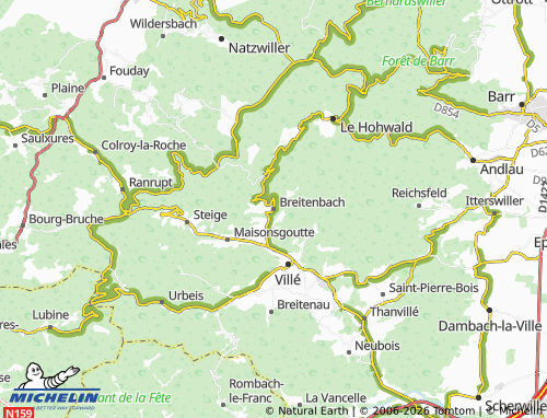 Mapa MICHELIN Breitenbach - ViaMichelin