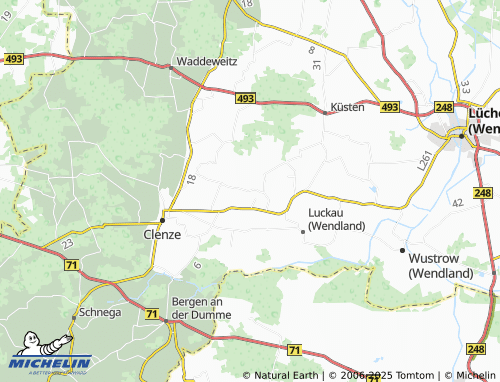 MICHELIN Zeetze map - ViaMichelin