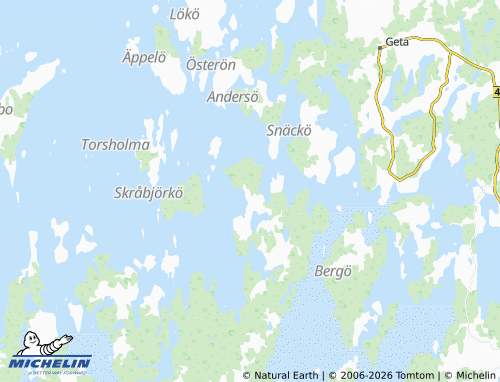 MICHELIN-Landkarte Skarpnåtö - ViaMichelin