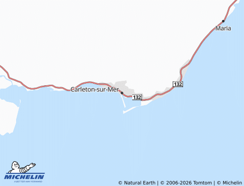 Mapa MICHELIN Carleton-sur-Mer - ViaMichelin