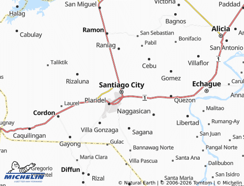 MICHELIN Calao East map - ViaMichelin