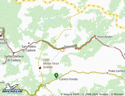 MICHELIN Sappada map - ViaMichelin