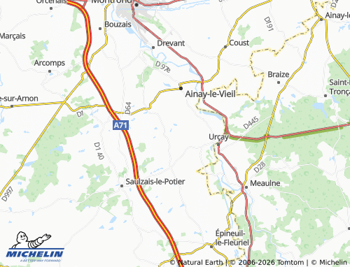 MICHELIN La Roche-Bridier map - ViaMichelin