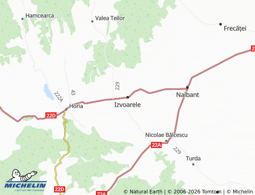 Mapa MICHELIN Izvoarele - ViaMichelin