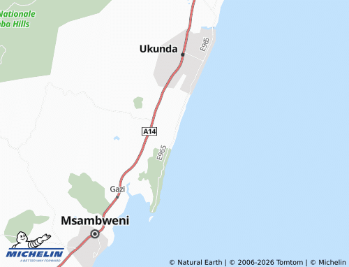 MICHELIN Galu map - ViaMichelin