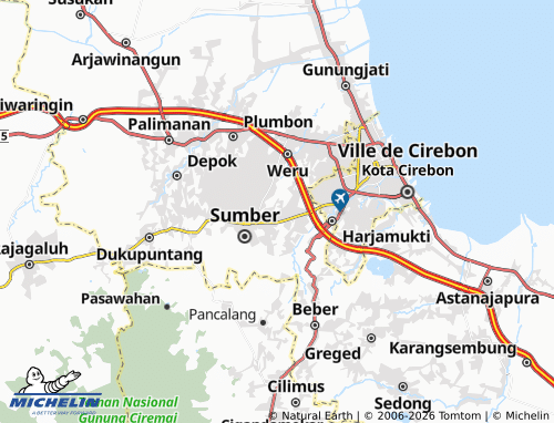 Mapa MICHELIN Gegunung - ViaMichelin