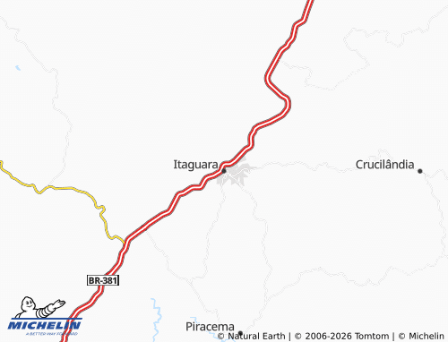 Mappa MICHELIN Itaguara - ViaMichelin