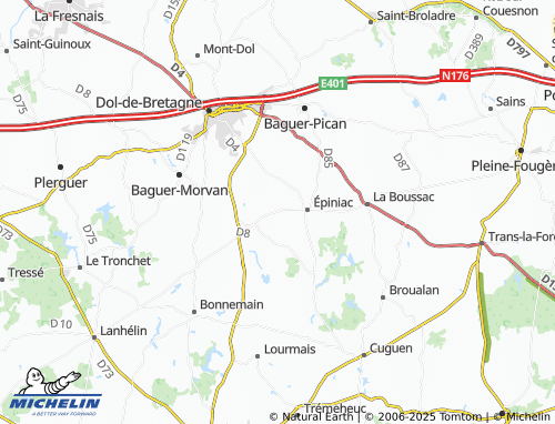 MICHELIN-Landkarte Le Breil - ViaMichelin