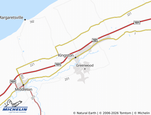Mapa MICHELIN Kingston - ViaMichelin