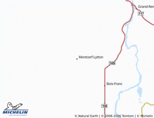 Kaart MICHELIN Montcerf-Lytton - ViaMichelin