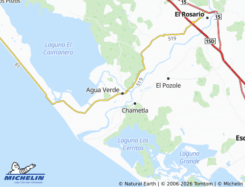 Mapa MICHELIN Agua Verde - ViaMichelin