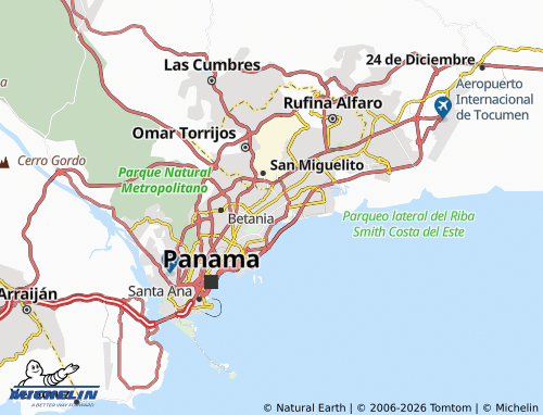 Carte MICHELIN Parque Lefevre - ViaMichelin