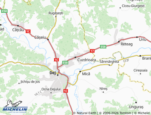 MICHELIN Cuzdrioara map - ViaMichelin