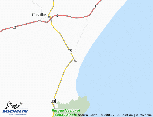 Mappa MICHELIN Aguas Dulces - ViaMichelin