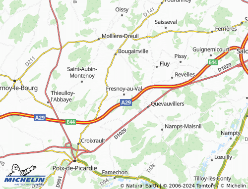 MICHELIN FresnoyauVal map ViaMichelin