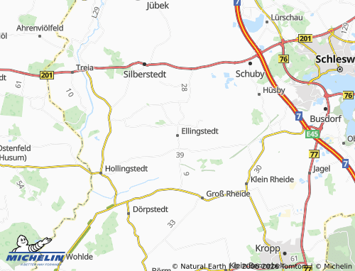 MICHELIN Ellingstedt map - ViaMichelin