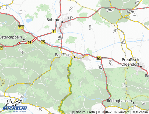 Mapa MICHELIN Bad Essen - ViaMichelin