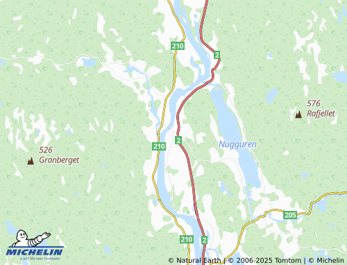 MICHELIN Brandval map - ViaMichelin