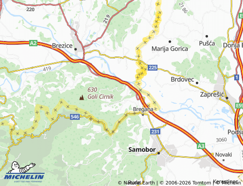 Carte MICHELIN Gaj - ViaMichelin