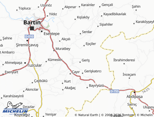 MICHELIN-Landkarte Yanaz - ViaMichelin