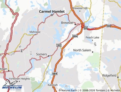 Mapa MICHELIN Croton Falls - ViaMichelin