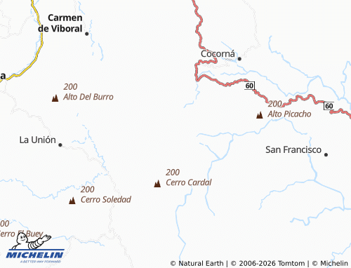MICHELIN San José map - ViaMichelin