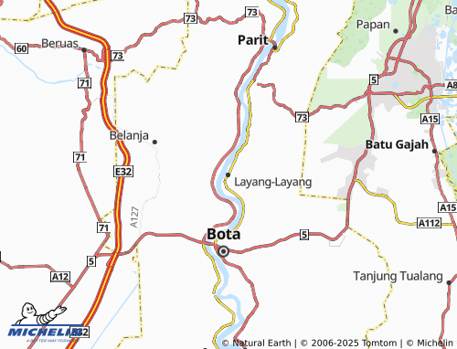 MICHELIN Layang-Layang map - ViaMichelin