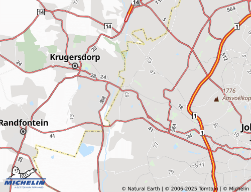MICHELIN Grobler Park Extension 35 map - ViaMichelin