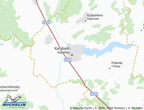 MICHELIN-Landkarte Karabash - ViaMichelin