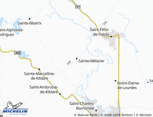MICHELIN-Landkarte Sainte-Mélanie - ViaMichelin