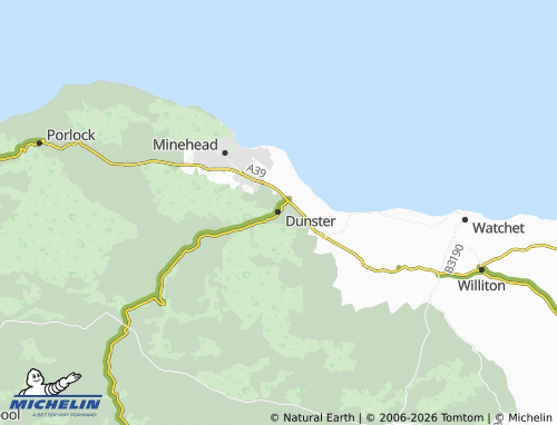 Carte MICHELIN Dunster - ViaMichelin