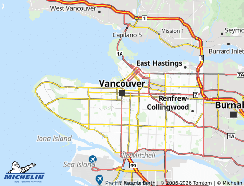 MICHELIN Vancouver map - ViaMichelin