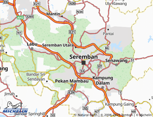 MICHELIN Taman Permata map - ViaMichelin
