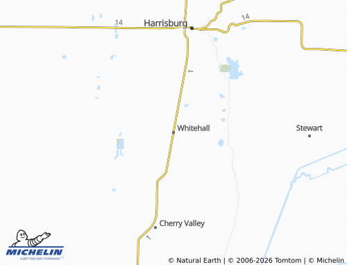 Mappa MICHELIN Whitehall - ViaMichelin
