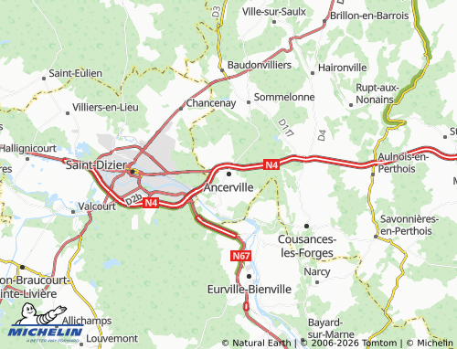 Kaart MICHELIN Ancerville - ViaMichelin